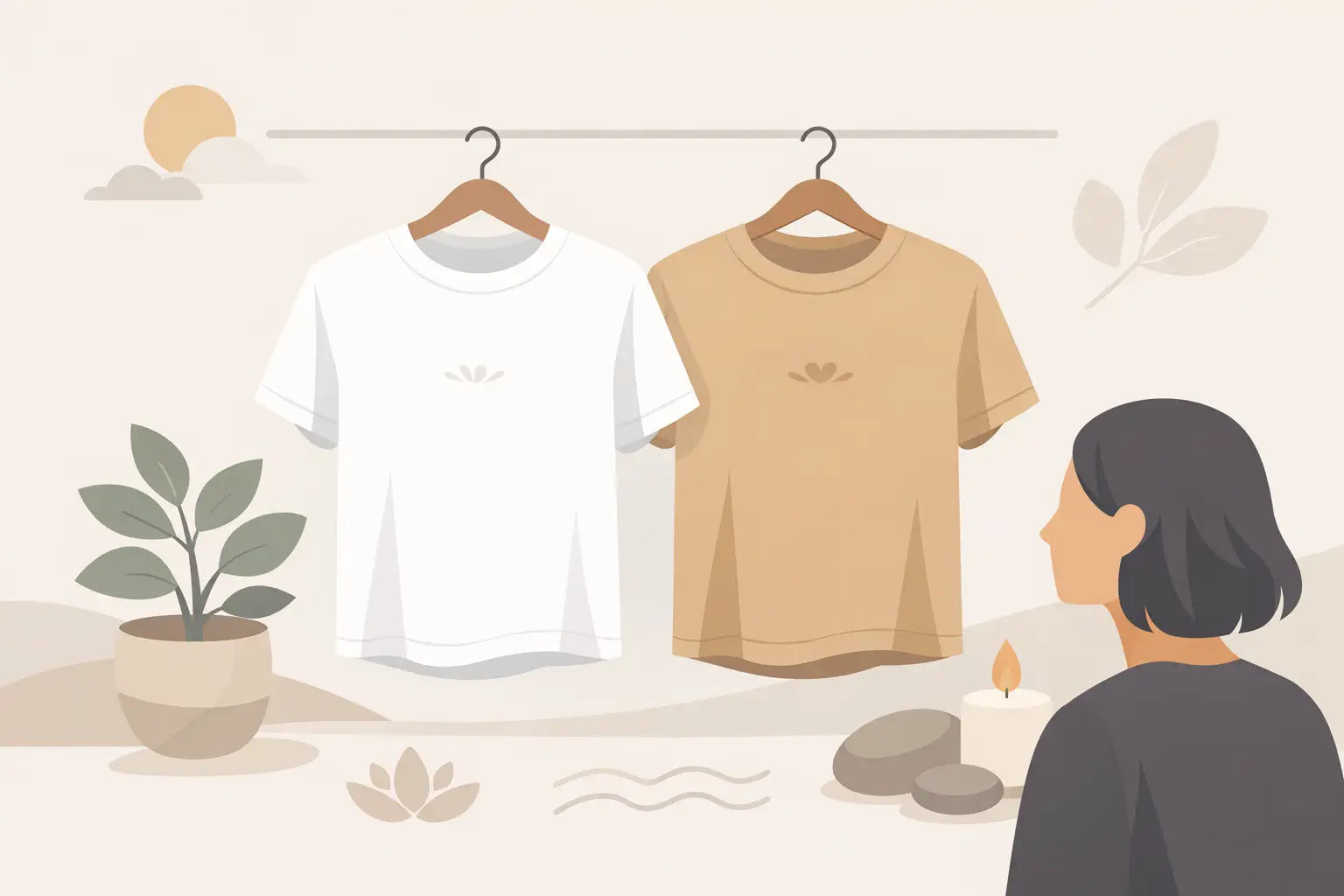 Minimalist Affirmation Shirts for Anxiety