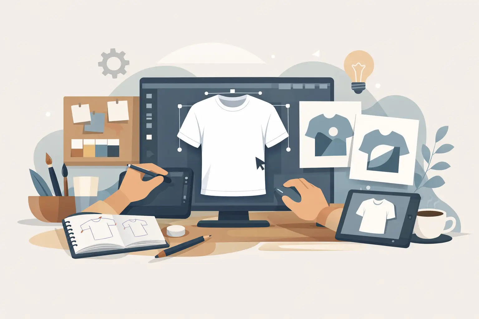 Custom Minimalist T Shirt Design Process