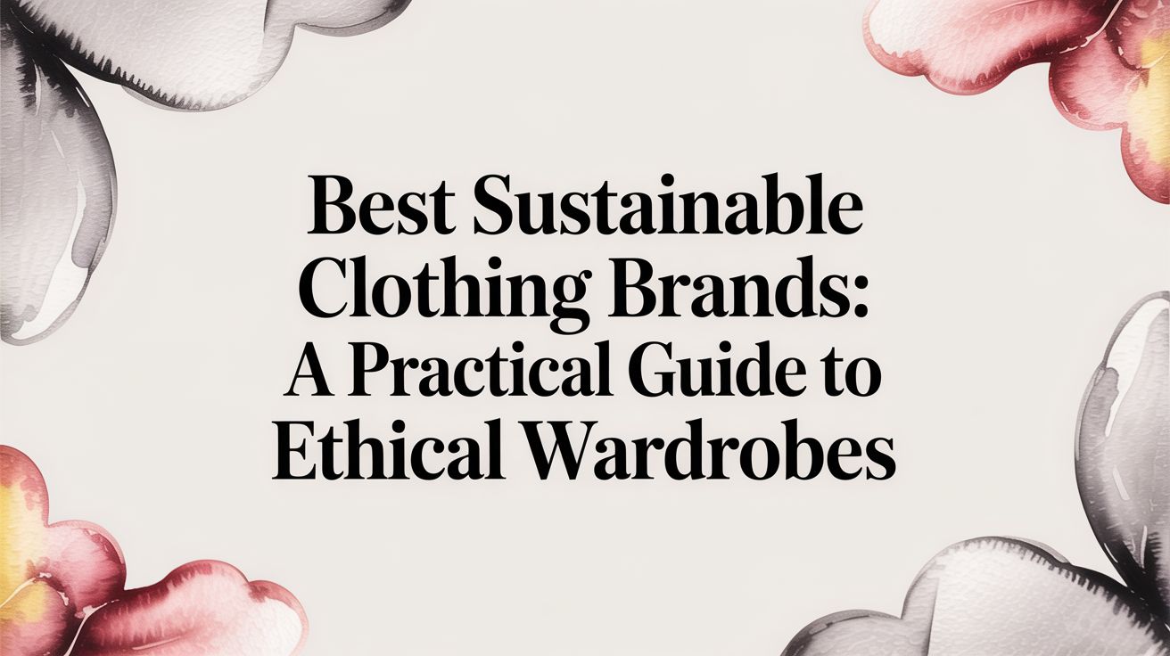 A Guide to Sustainable Clothing Brands and Intentional Wardrobes