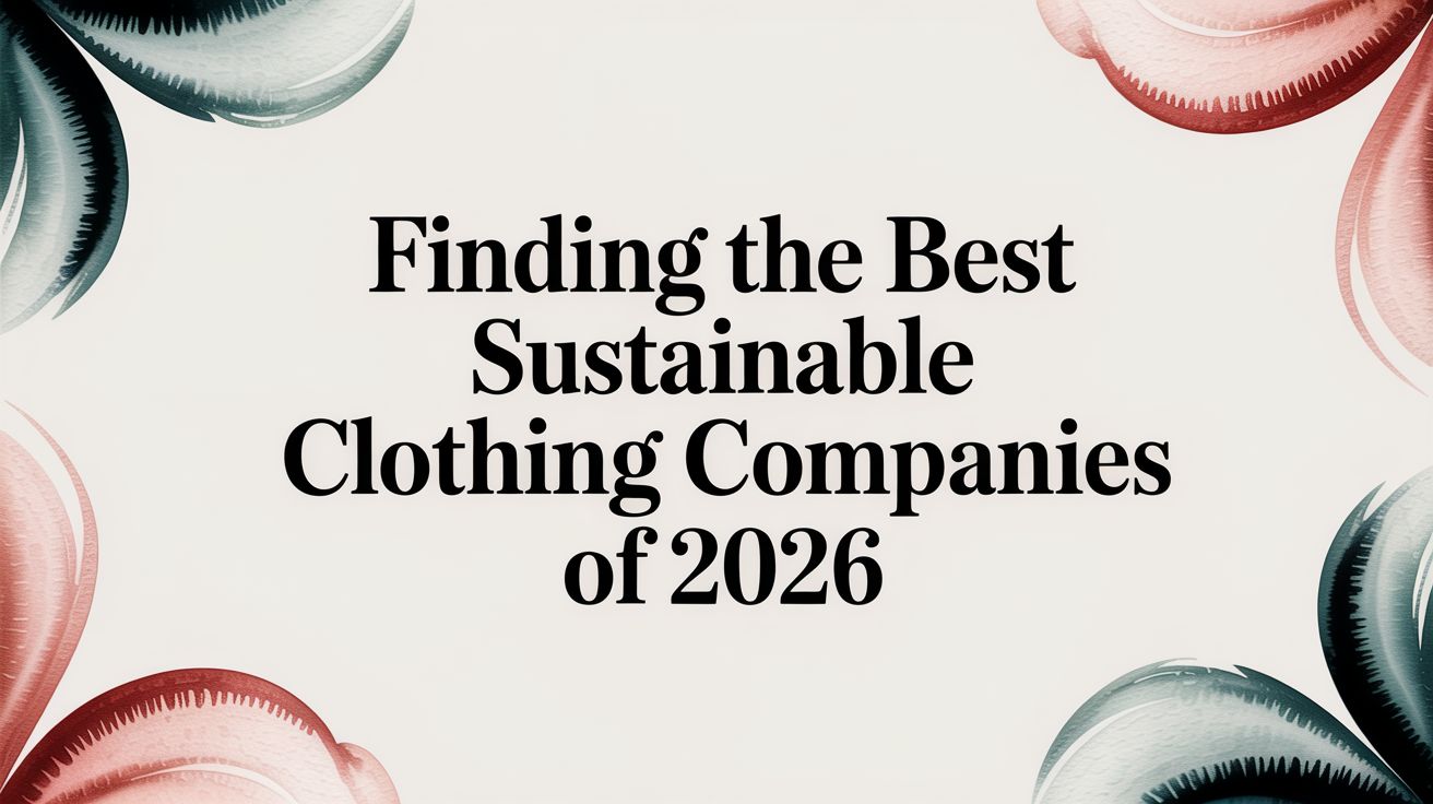 A Guide to the Best Sustainable Clothing Companies