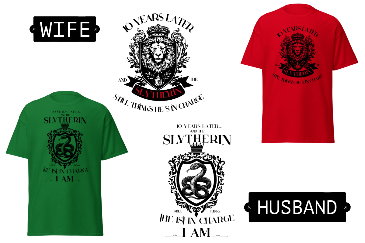 Magic, Marriage, and House Rivalry: Custom Anniversary Tee