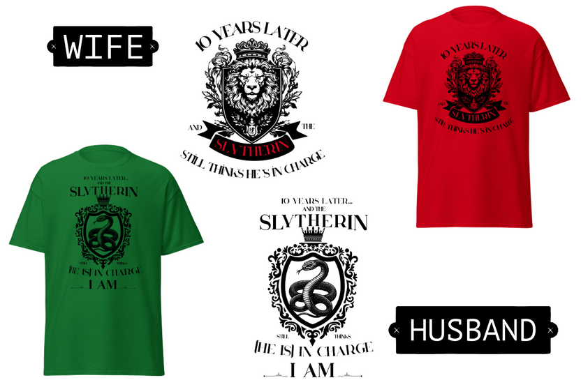 Magic, Marriage, and House Rivalry: Custom Anniversary Tee – Minimal ...