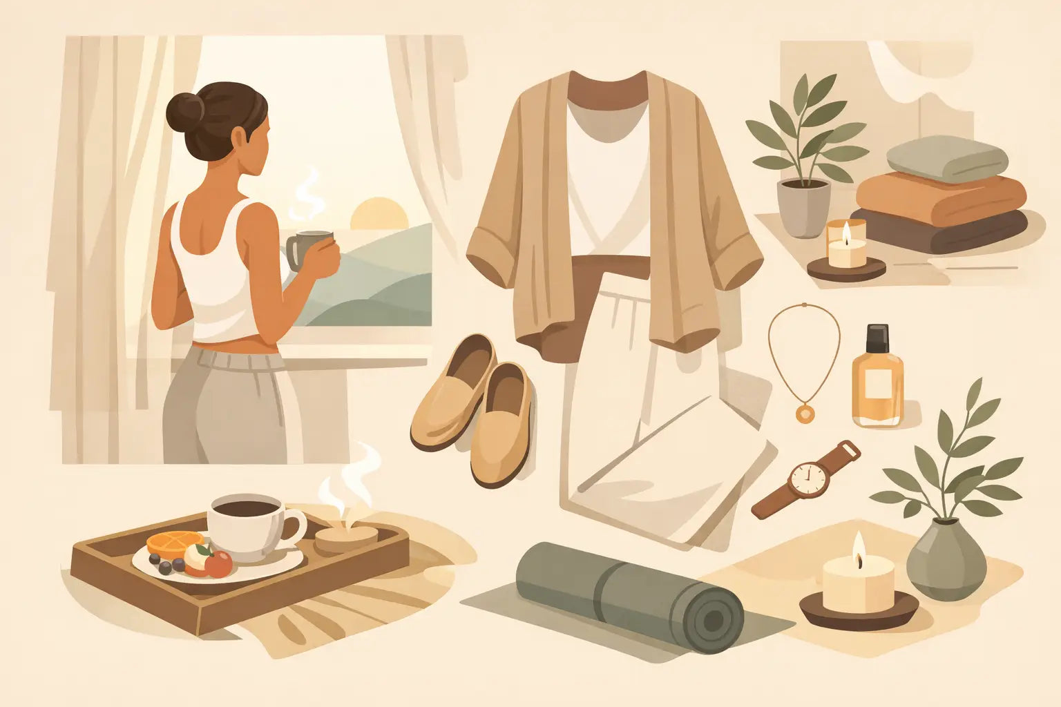 Intentional Living Morning Routine Outfit