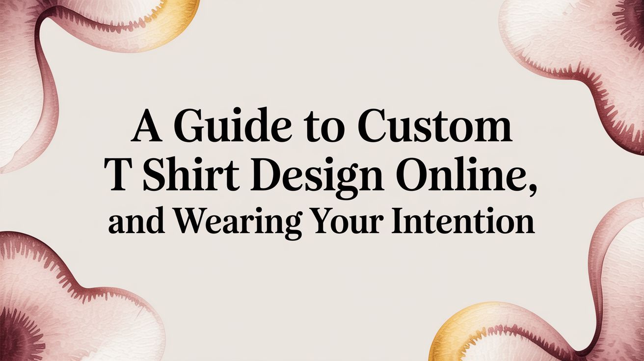 A Guide to Custom T Shirt Design Online and Wearing Your Intention