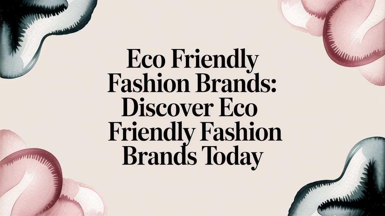 A Guide to Eco-Friendly Fashion Brands
