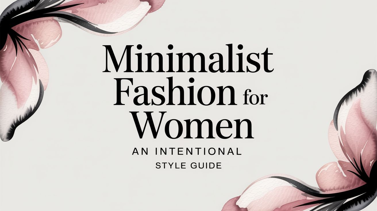 A Guide to Minimalist Fashion for Women: An Intentional Approach to Style