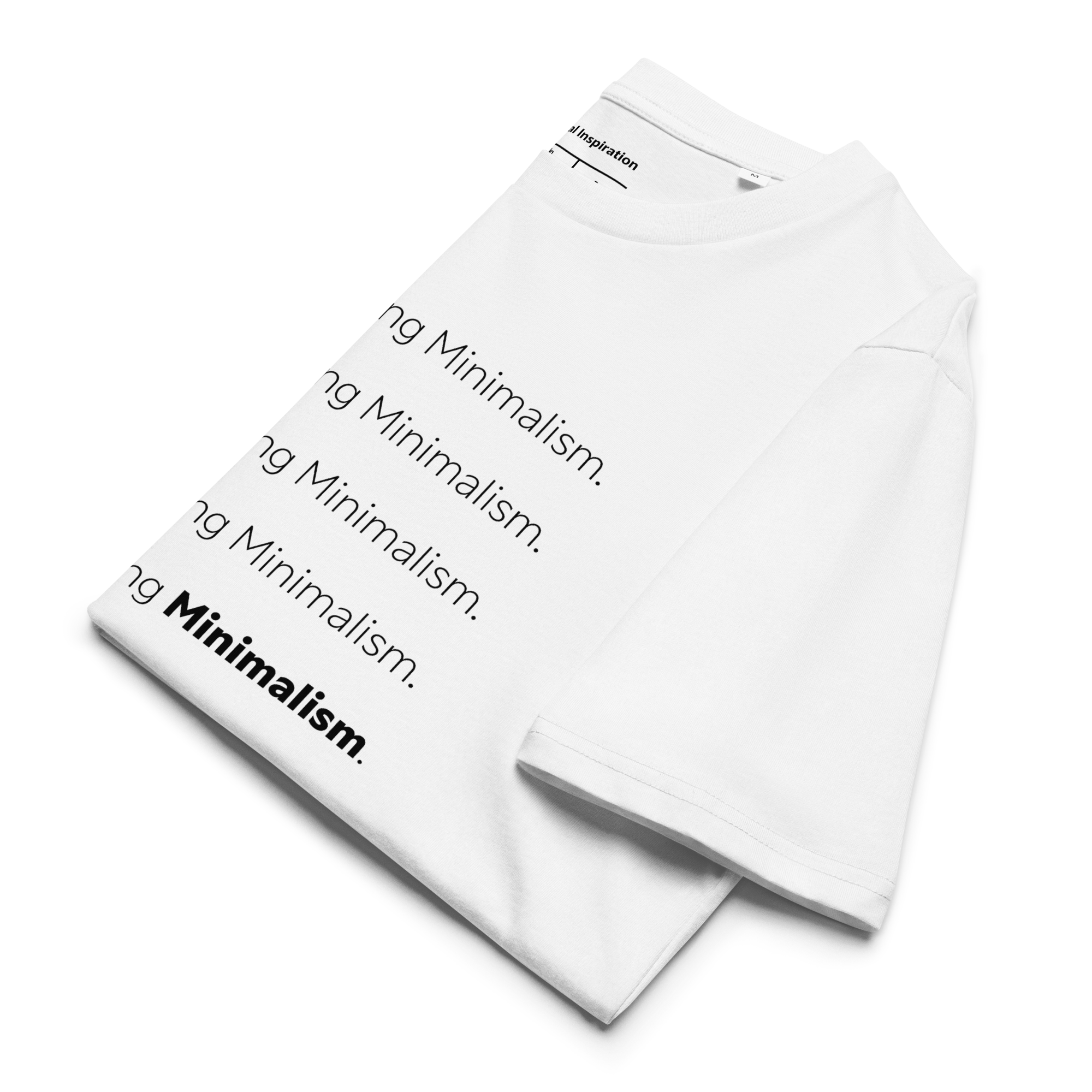 Scroll-stopping minimalism organic cotton white folded