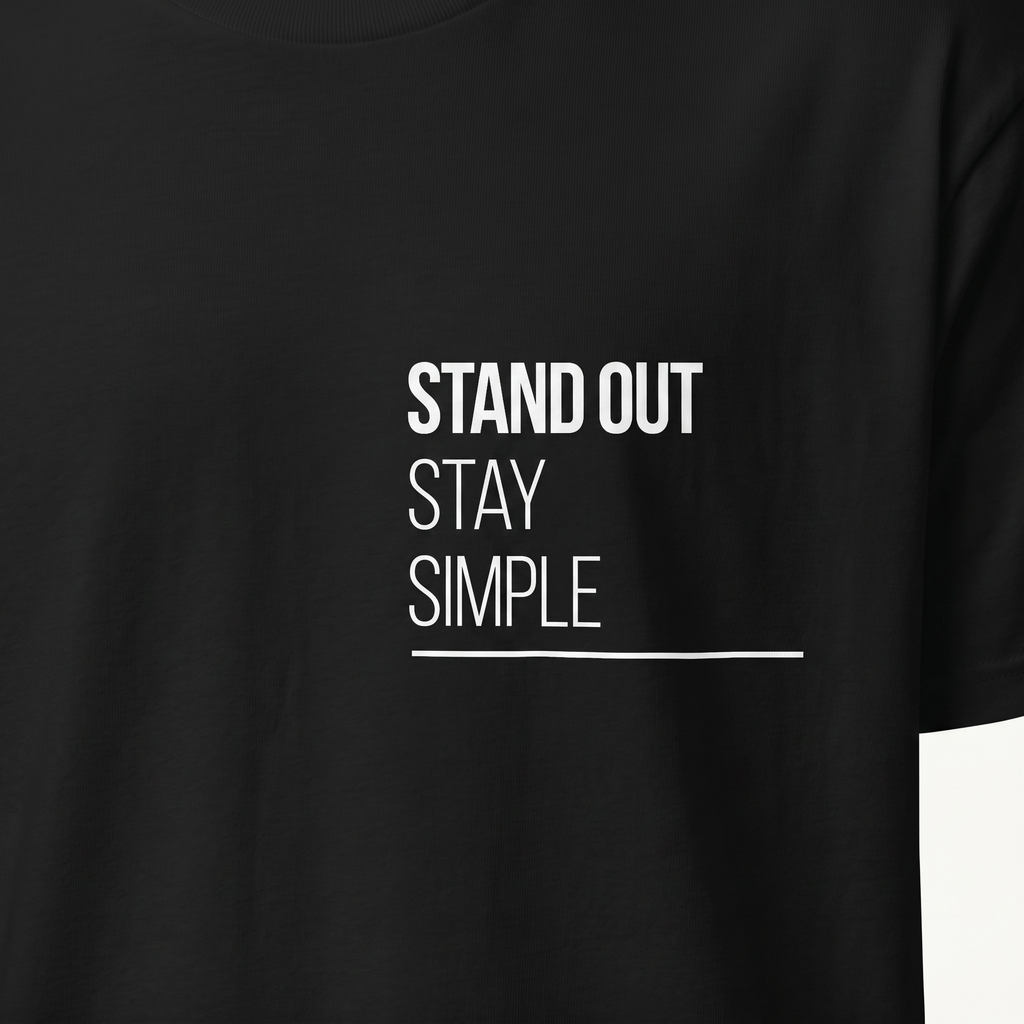 Stand out Stay simple (Black)
