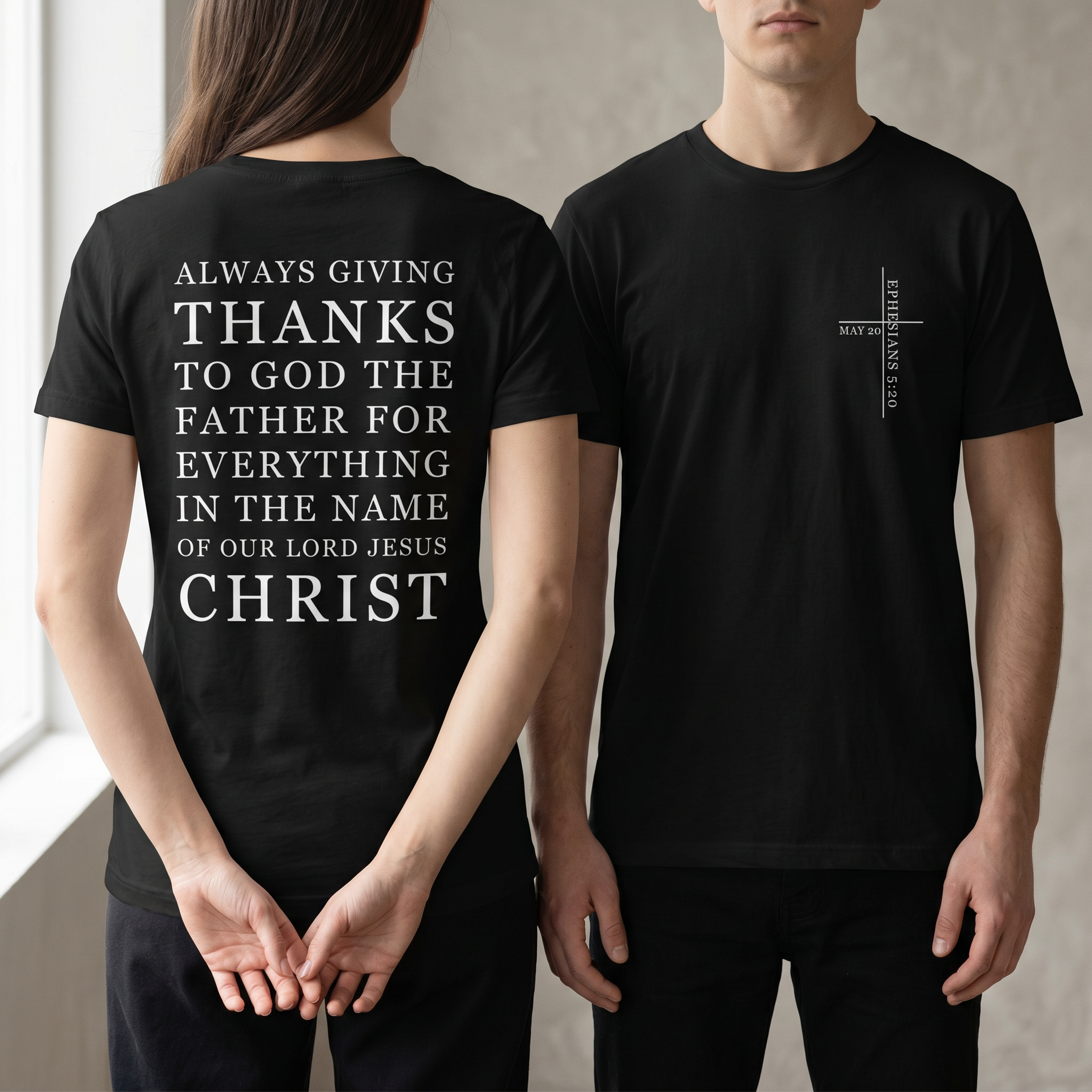 20. Mai – „Sagt allezeit Dank“ (Epheser 5,20) · Unisex T‑Shirt