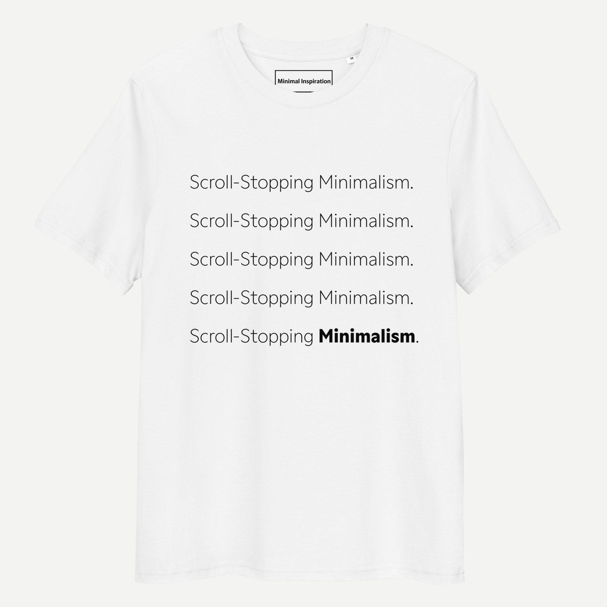 Scroll-stopping minimalism