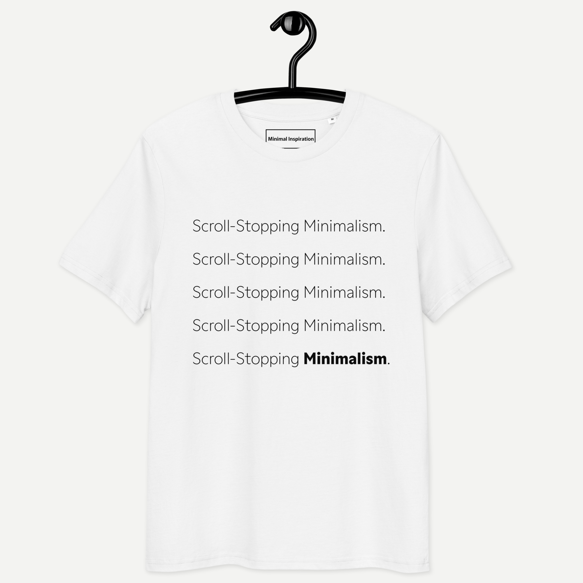 Scroll-stopping minimalism