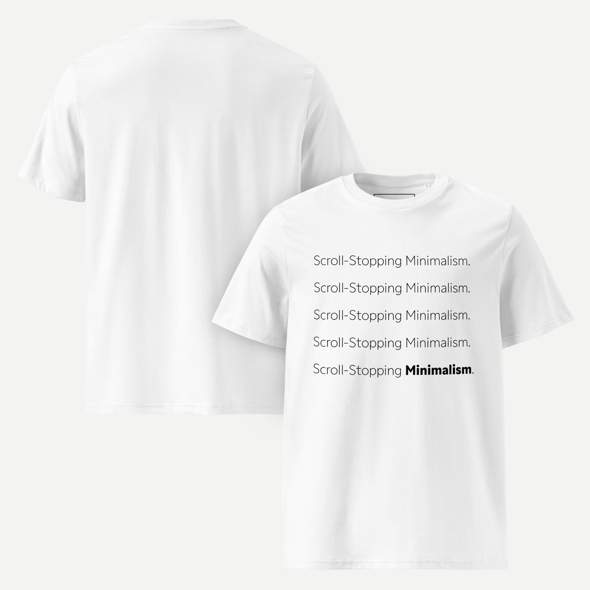 Scroll-stopping minimalism