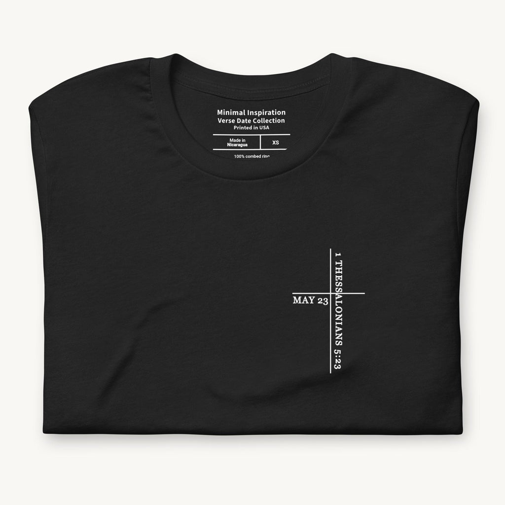 23. Mai – „Unversehrt erhalten“ (1. Thessalonicher 5,23) · Unisex T‑Shirt